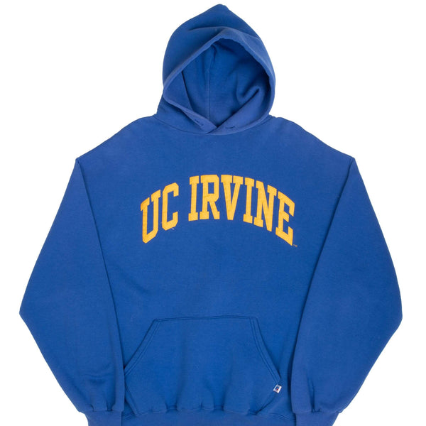 Vintage Uc Irvine Uci Russell Athletic Blue Hoodie Sweatshirt 1990S Size XL