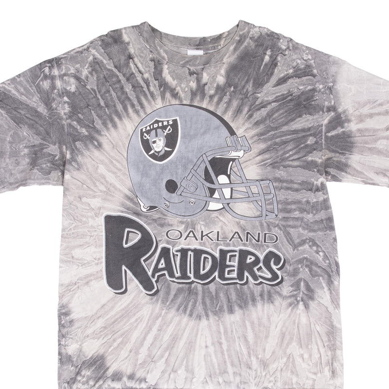 Vintage Nfl Oakland Raiders 1990S Tie Dye Tee Shirt Size XL