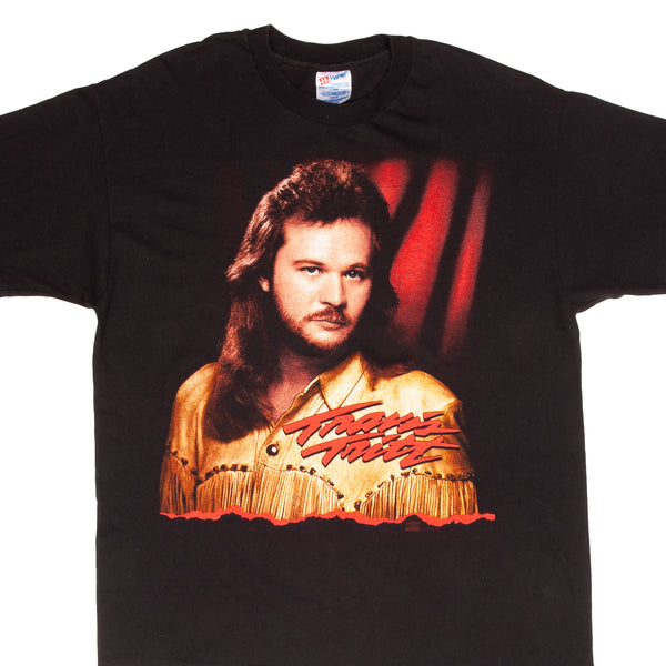 Vintage Travis Tritt 1990 Tour Tee Shirt Size XL With Single Stitch Sleeves