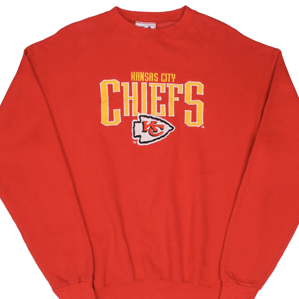 Vintage Nfl Kansas City Chiefs Embroidered Taylor Swift Sweatshirt Medium 1990S Made In Usa