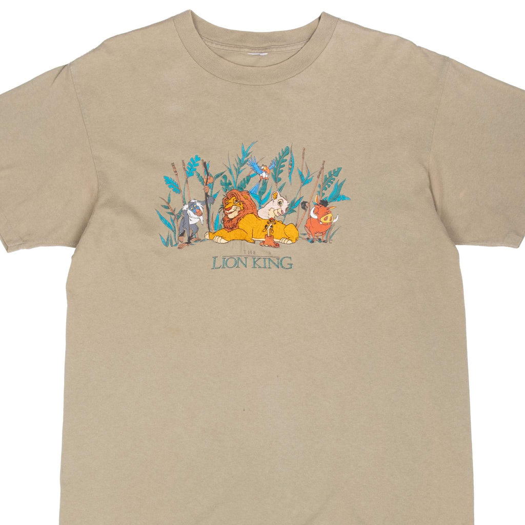 Vintage Disney The Lion King Embroidered Tee Shirt 1990S Size Large