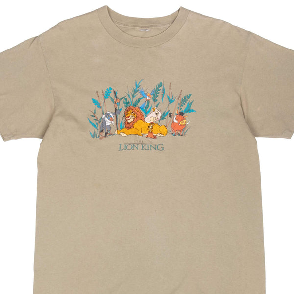 Vintage Disney The Lion King Embroidered Tee Shirt 1990S Size Large