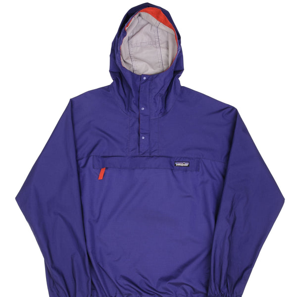 Vintage Patagonia Windbreaker Purple Jacket With Hood Size Large 1990s