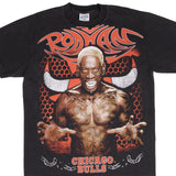 Bootleg Tee Shirt Nba Dennis Rodman Chicago Bulls All Over Print Size Large Single Stitch