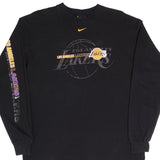 Vintage Nike NBA Los Angeles Lakers 1990s Nike Team Long Sleeve Tee Shirt Size Large