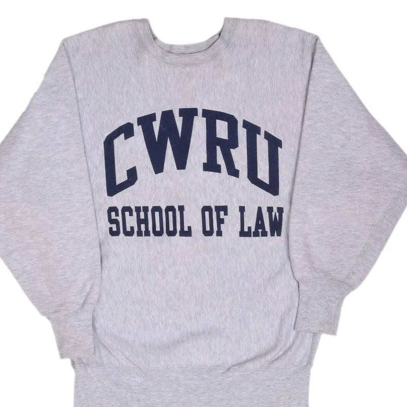 Vintage Champion Reverse Weave CWRU Case Western Reserve University School of Law Sweatshirt 1990S Size XL Made In Usa