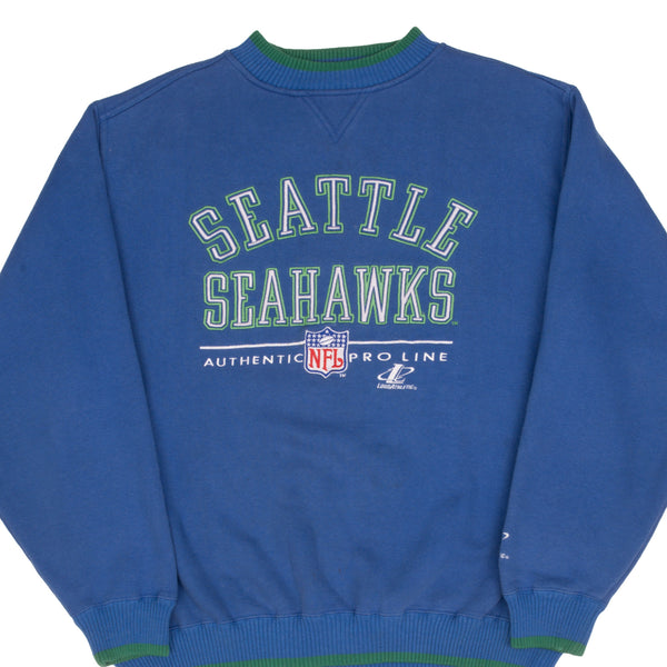 Vintage NFL Seattle Seahawks Embroidered Sweatshirt 1990S Size XL Made In USA