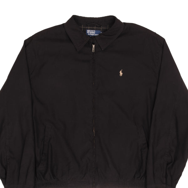 Vintage Polo Ralph Lauren Black Harrington Golf Jacket 1990S Size XL