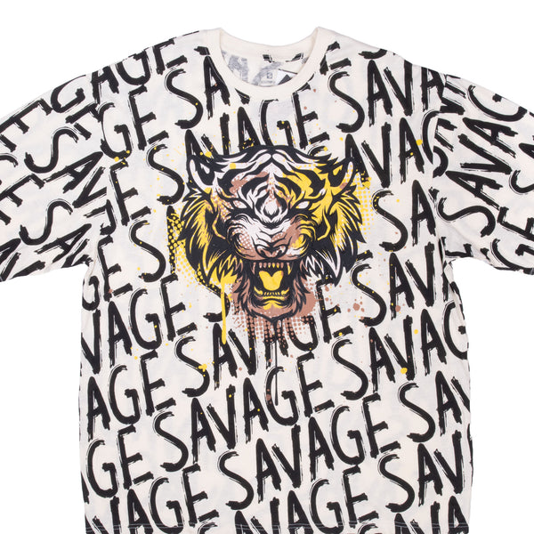 All Over Print Tiger Savage Southpole Tee Shirt Size 2XL