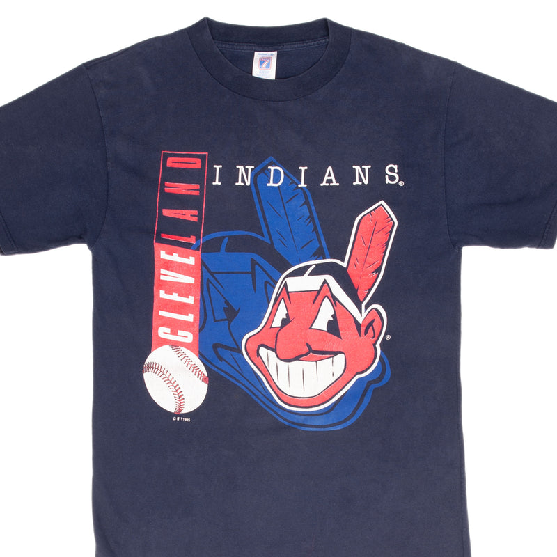 Vintage Mlb Cleveland Indians 1995 Tee Shirt Size Medium