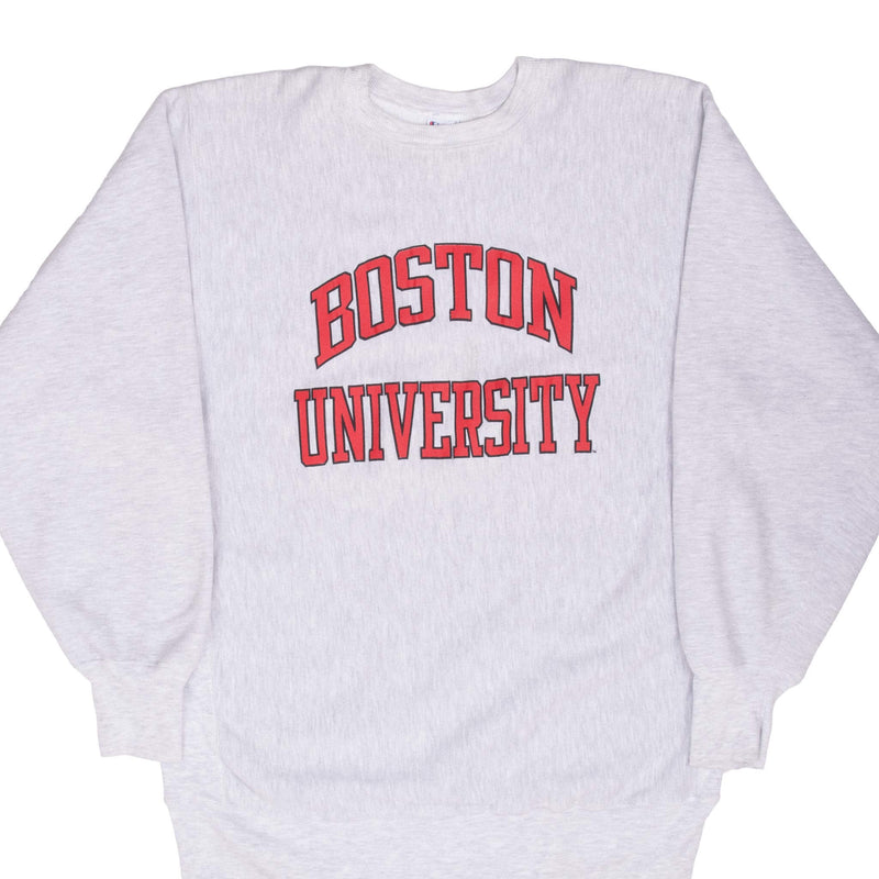 Vintage Champion Reverse Weave Boston University Sweatshirt 1990-Mid 1990S Size XL