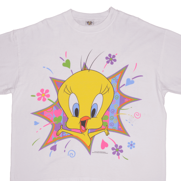 CAMISETA VINTAGE LOONEY TUNES TWEETY 1997 TALLA 2XL