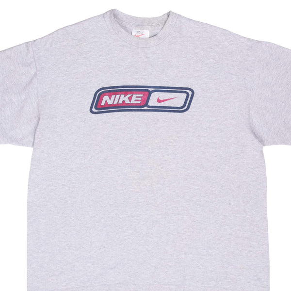 Vintage Nike Spellout Grey Tee Shirt 1990S Size Large