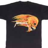 Vintage Metallica Flamming Skull Giant Tee Shirt 1994 Size XL