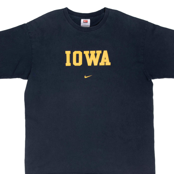 Vintage Nike Ncaa University Of Iowa 2000S Tee Shirt Size Large Made In Usa