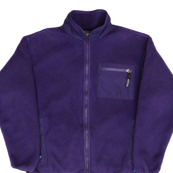 Vintage Patagonia Purple Retro-X Deep Pile 1990S Fleece Women Jacket Size 12 Made In Usa