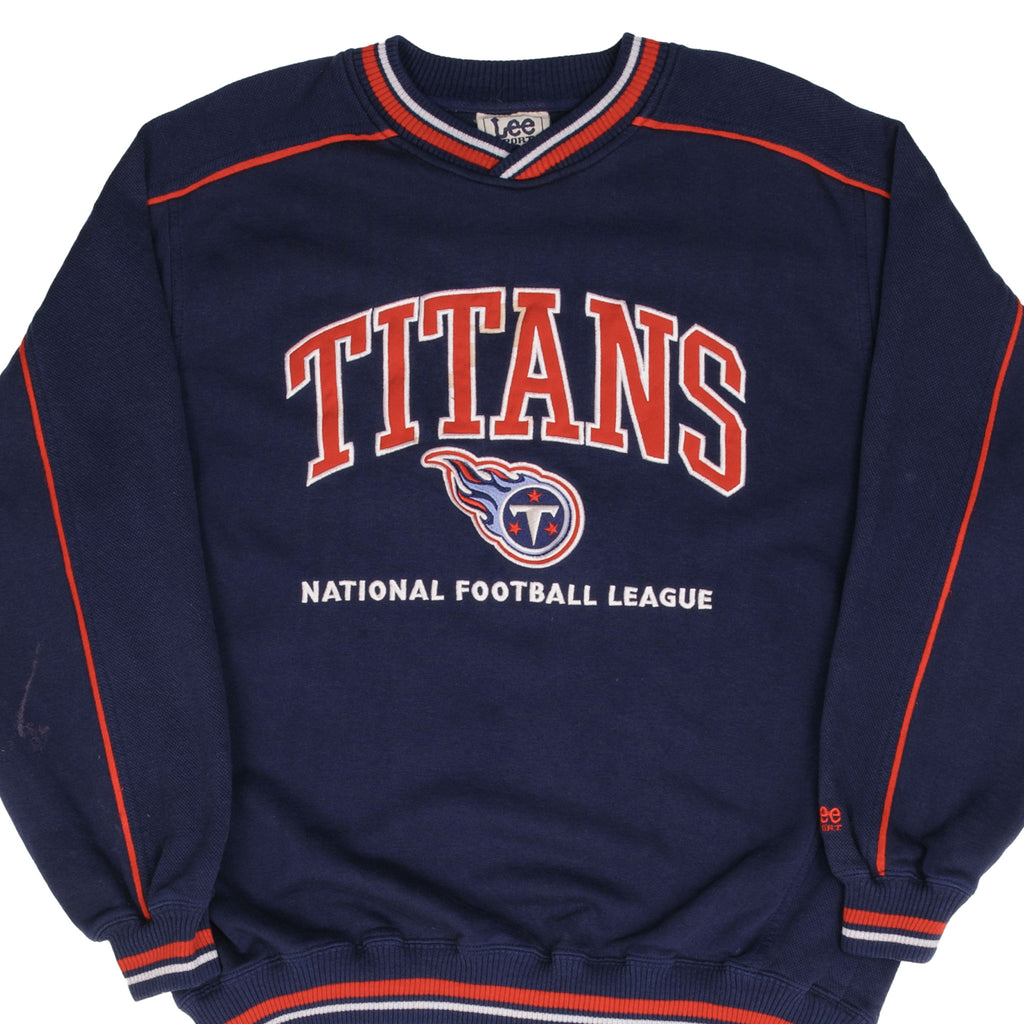 Vintage NFL Tennessee Titans Embroidered Sweatshirt 1990S Size Large