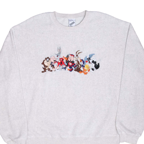 Vintage Looney Tunes Embroidered Sweatshirt 1998 Size Large