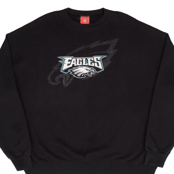 Vintage Nfl Philadelphia Eagles 2000S Black Sweatshirt Size 2XL