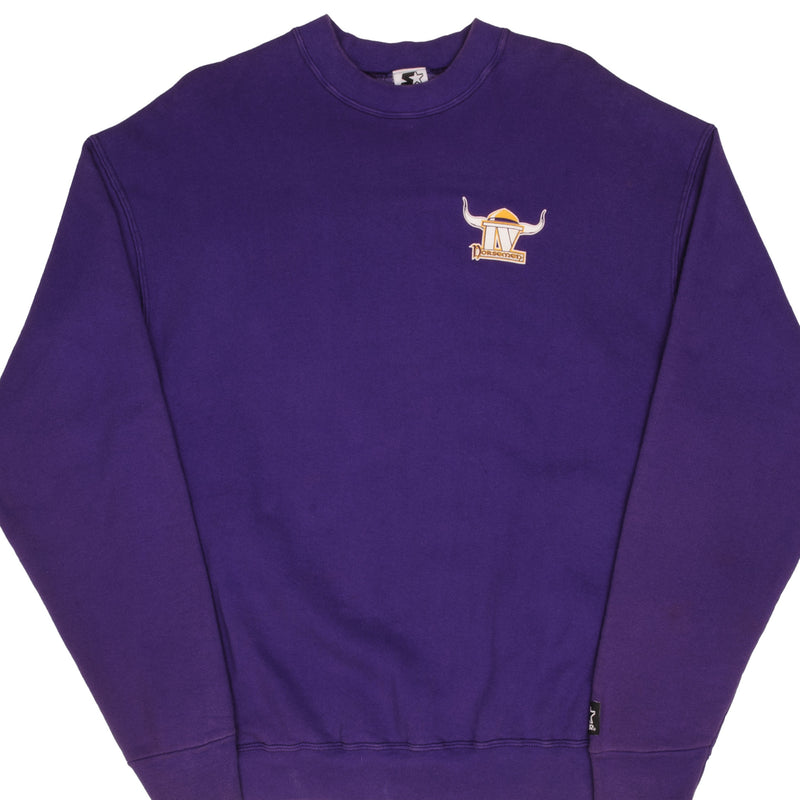 Vintage NFL Minnesota Vikings Four Norsmen Carter, Smith, Moss, Reed Sweatshirt 1990S Size XL Made In USA