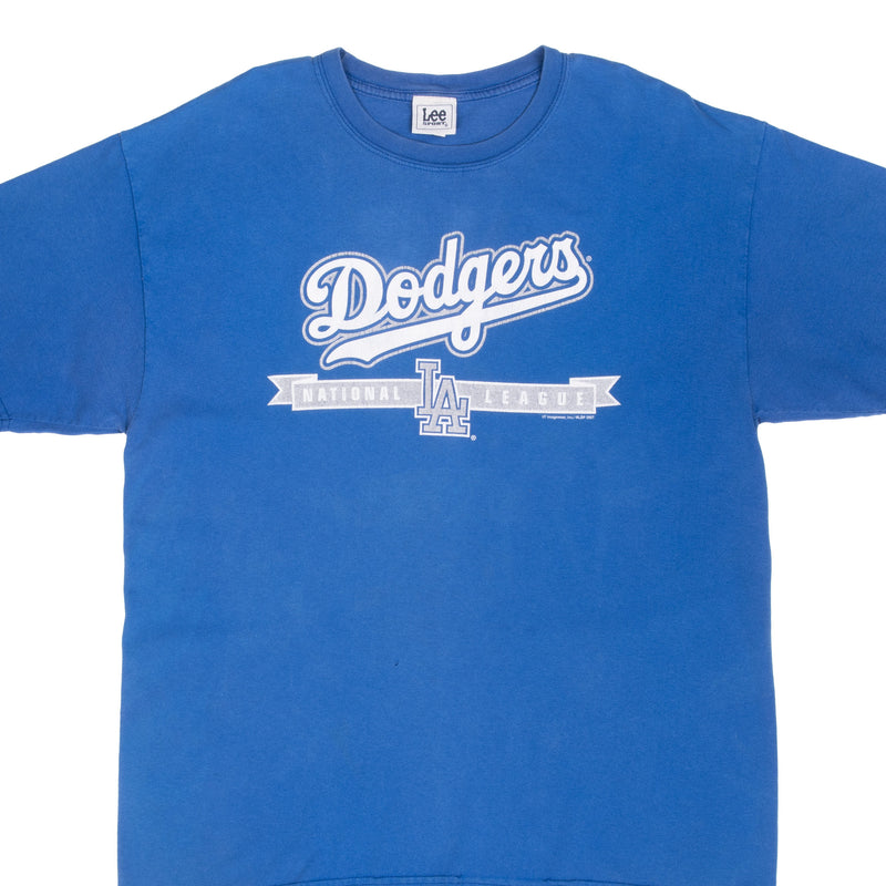 Vintage Mlb Los Angeles Dodgers Blue Tee Shirt 2007 Size Large