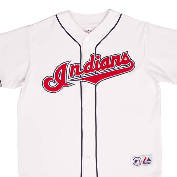 Vintage Mlb Cleveland Indians Majestic Jersey 1990S Size XL