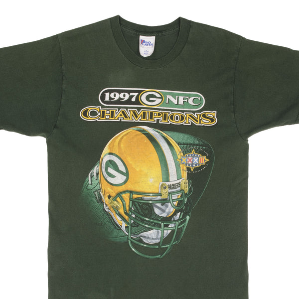 Vintage Nfl Green Bay Packers Nfc Champions 1997 Tee Shirt Size Medium Made In USA