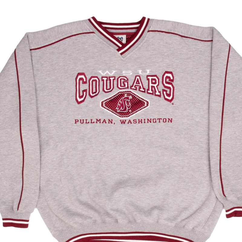 Vintage Ncaa Washington State Cougars Football Embroidered Sweatshirt 1990S Size XL