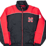 Vintage Ncaa Nebraska Huskers 1990S Heavy Windbreaker Jacket Size 2XL