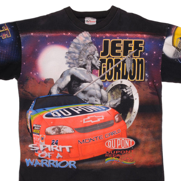 Vintage Nascar Jeff Gordon #24 Spirit Of A Warrior 1998 Tee Shirt Size XLarge Made In USA