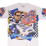 Vintage All Over Print Nascar Rusty Wallace 1999 Tee Shirt Large Made In Usa