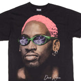 Bootleg Tee Shirt Nba Dennis Rodman Pink Green Hair Chicago Bulls Size XL Single Stitch