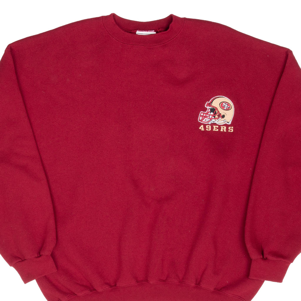 Vintage Nfl San Francisco 49Ers Embroidered 1990S Puma Sweatshirt Size 2XL