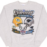 Vintage NFL Green Bay Packers Vs Carolina Panthers NFC Championship Final 1996 Sweatshirt Size Large Made In Usa