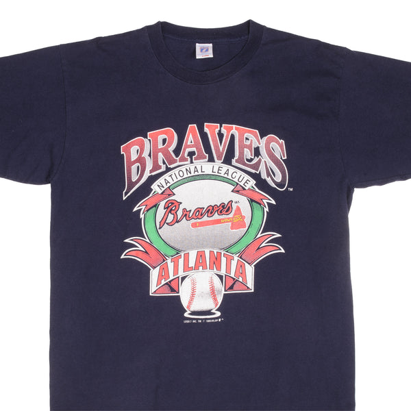Atlanta Braves Cropped T Shirt Size Large 