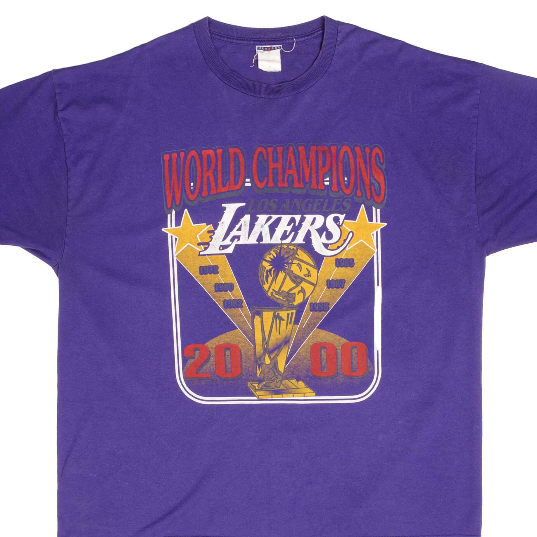 Vintage Nba Los Angeles Lakers World Champions 2000 Tee Shirt 2xl Vintage Rare Usa