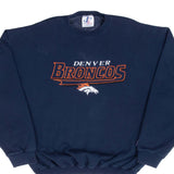 Vintage Nfl Denver Broncos Embroidered Sweatshirt 1990S Size Large