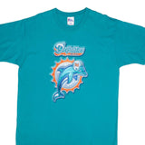 Vintage NFL Miami Dolphins Pro Player Tee Shirt 1990s Size XL Made In USA With Single Stitch Sleeves