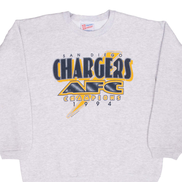 Vintage Nfl San Diego Chargers Afc Champions 1994 Sweatshirt Size Large Made In Usa