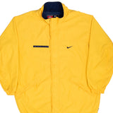 Vintage Nike Ncaa Michigan University Yellow Windbreaker Jacket 1990S Size XL