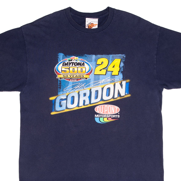 Vintage Nascar Jeff Gordon Dupont Dayton 500 2008 Tee Shirt Size XL