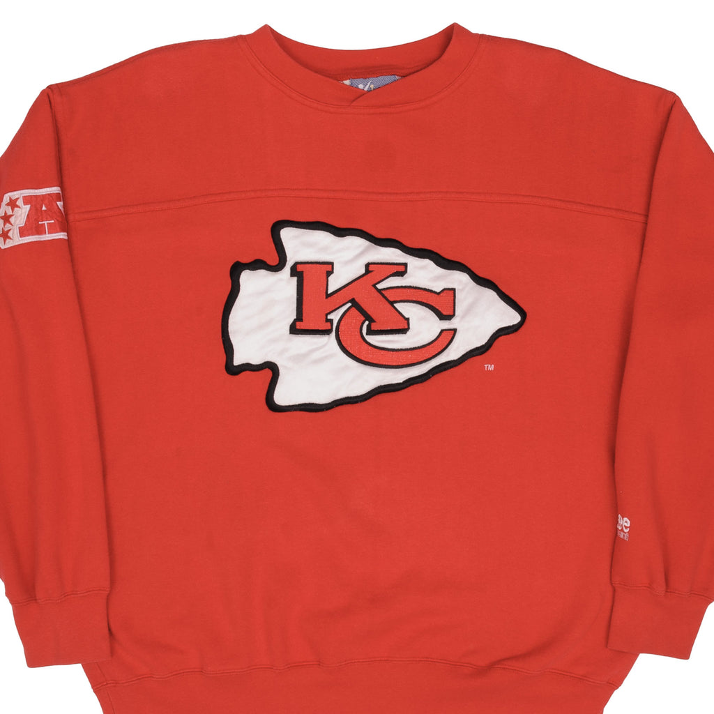 Vintage NFL Kansas City Chiefs Embroidered Taylor Swift Sweatshirt Large 1990S