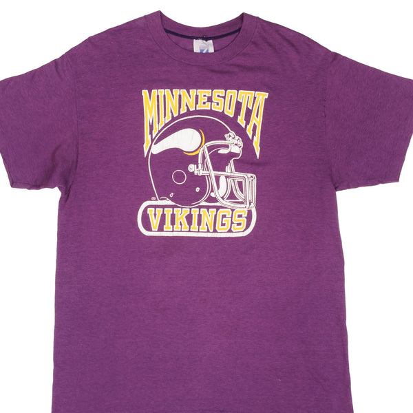 CAMISETA VINTAGE DE LA NFL DE LOS MINNESOTA VIKINGS DE PRINCIPIOS DE LA DÉCADA DE 1990, TALLA MEDIANA, FABRICADA EN EE. UU.