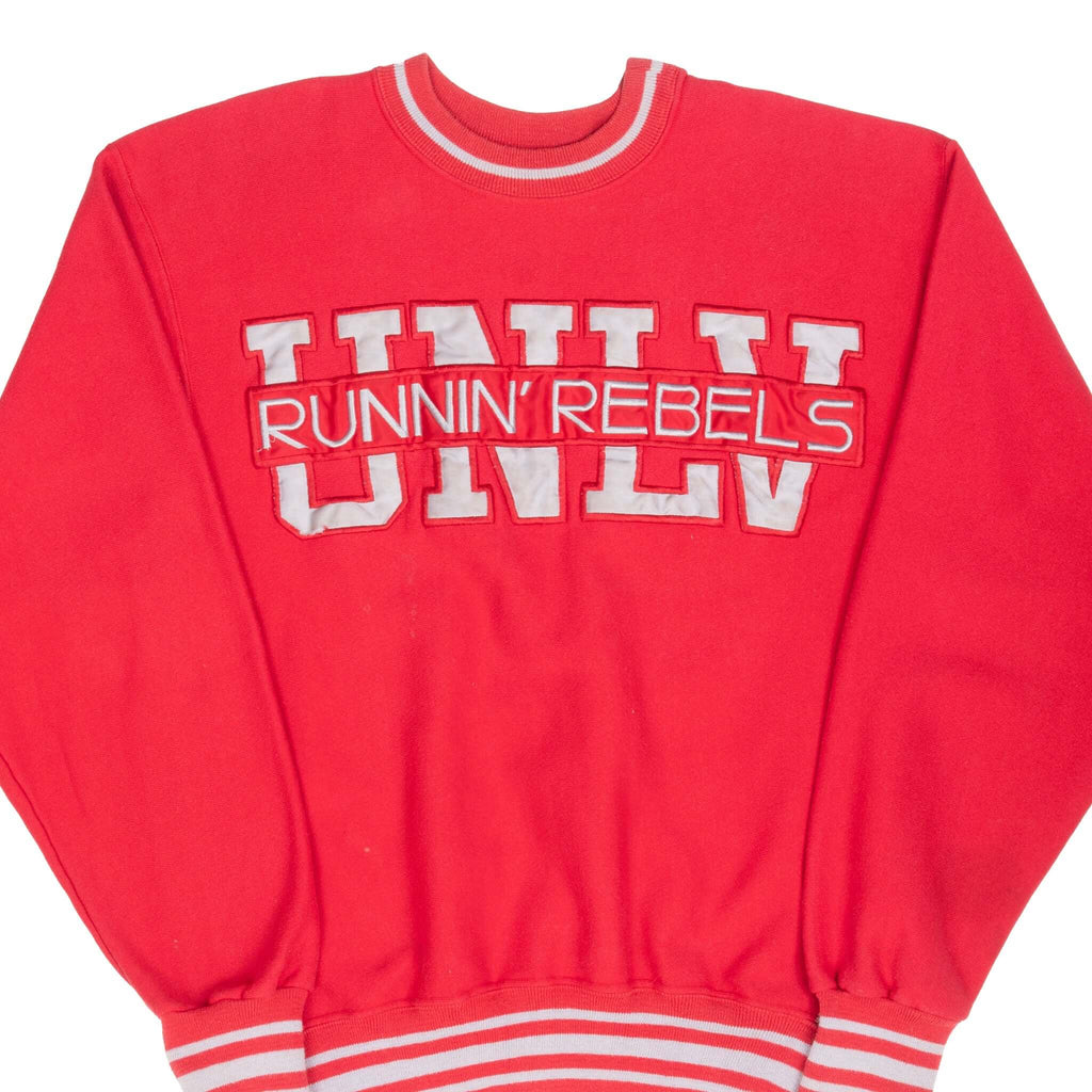 Vintage UNLV University Of Nevada Las Vegas Running Rebels Red Legends Athletics Sweatshirt 1990S Size Large