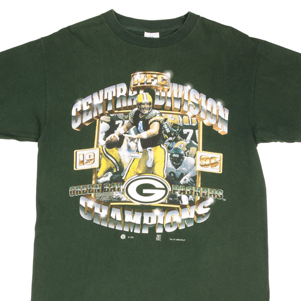 Vintage NFL Green Bay Packers NFC Champions 1996 Tee Shirt Size Medium