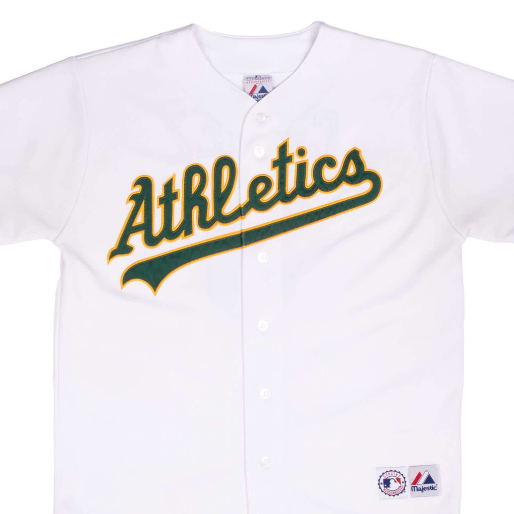 Vintage Mlb Oakland Athletics Eric Chavez #2 Majestic Jersey 2000S Size Large