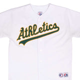 Vintage Mlb Oakland Athletics Eric Chavez #2 Majestic Jersey 2000S Size Large