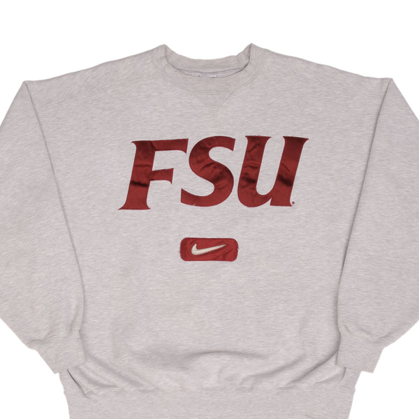 Vintage Nike Ncaa Fsu Florida State University Sweatshirt 1990S Size XL