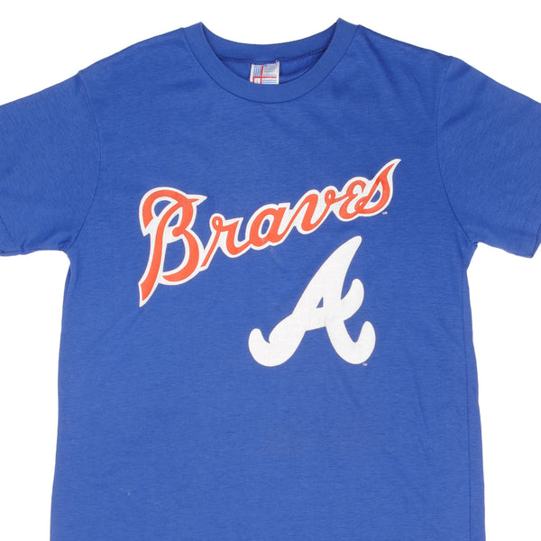 Vintage MLB Atlanta Braves 1980S Tee Shirt Size Medium Made In Usa With Single Stitch Sleeves