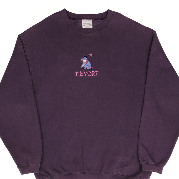 Vintage Disney Eeyore Embroidered 1990S Sweatshirt Size Medium